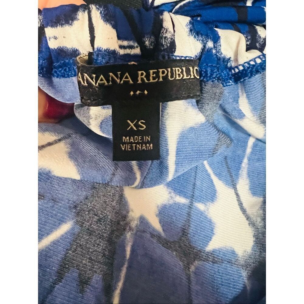 Banana Republic Womens Blue White Printed Halter Sleeveless Mini Dress Size XS - Picture 5 of 7